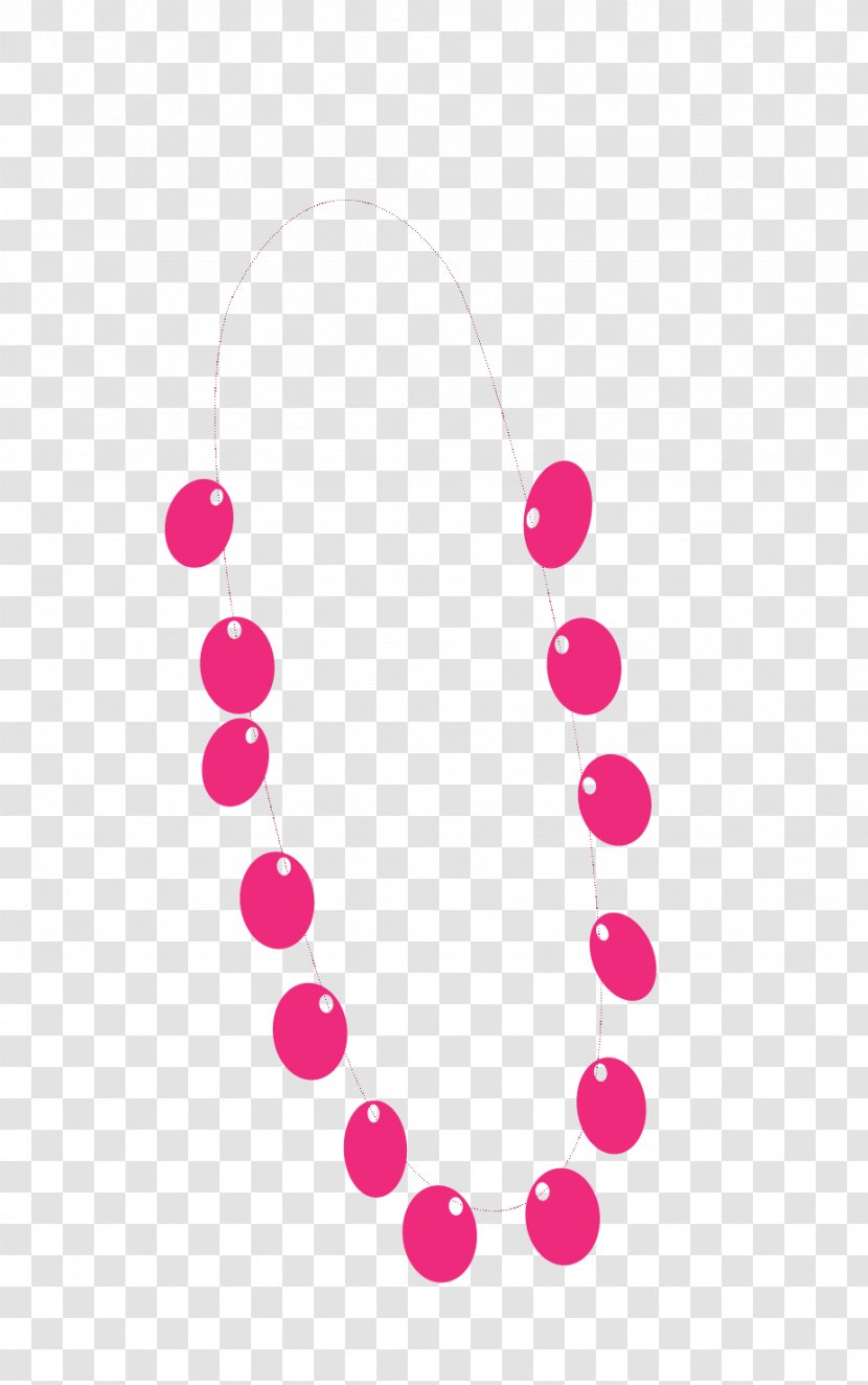 Necklace - Magenta - Petal Transparent PNG