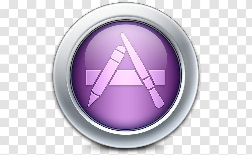 Apple Logo Background - Violet - Sign Transparent PNG