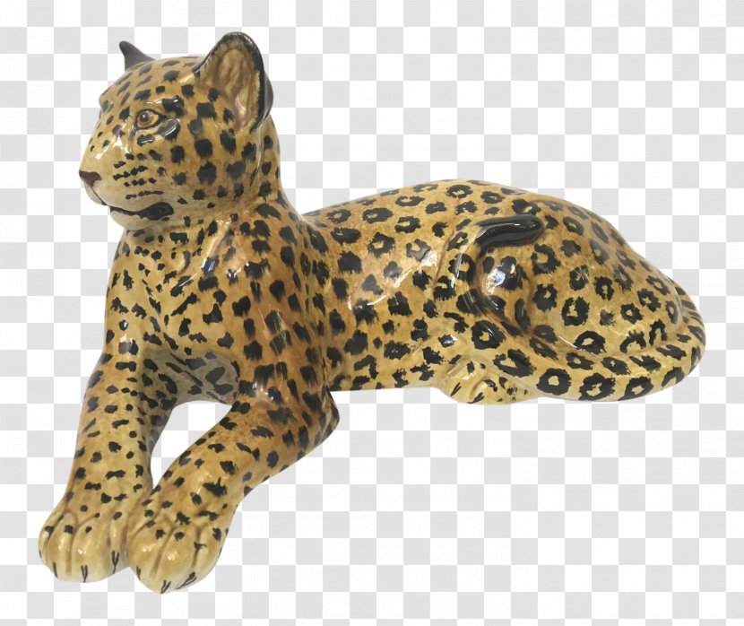 Leopard Cheetah Ceramic Figurine Felidae - Mammal Transparent PNG