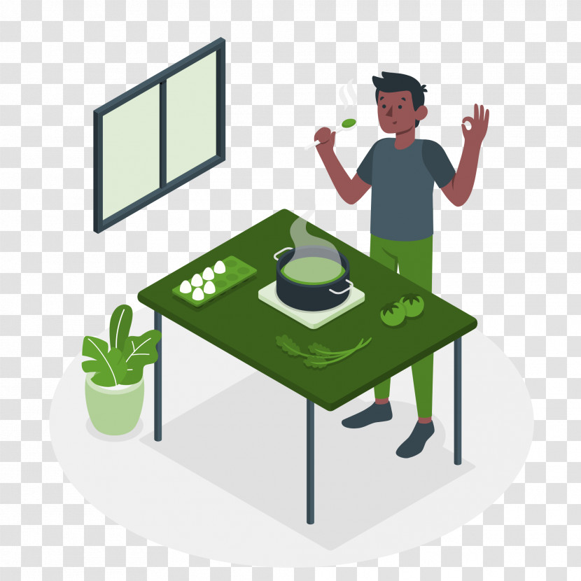 Communication Cartoon Desk Table Behavior Transparent PNG