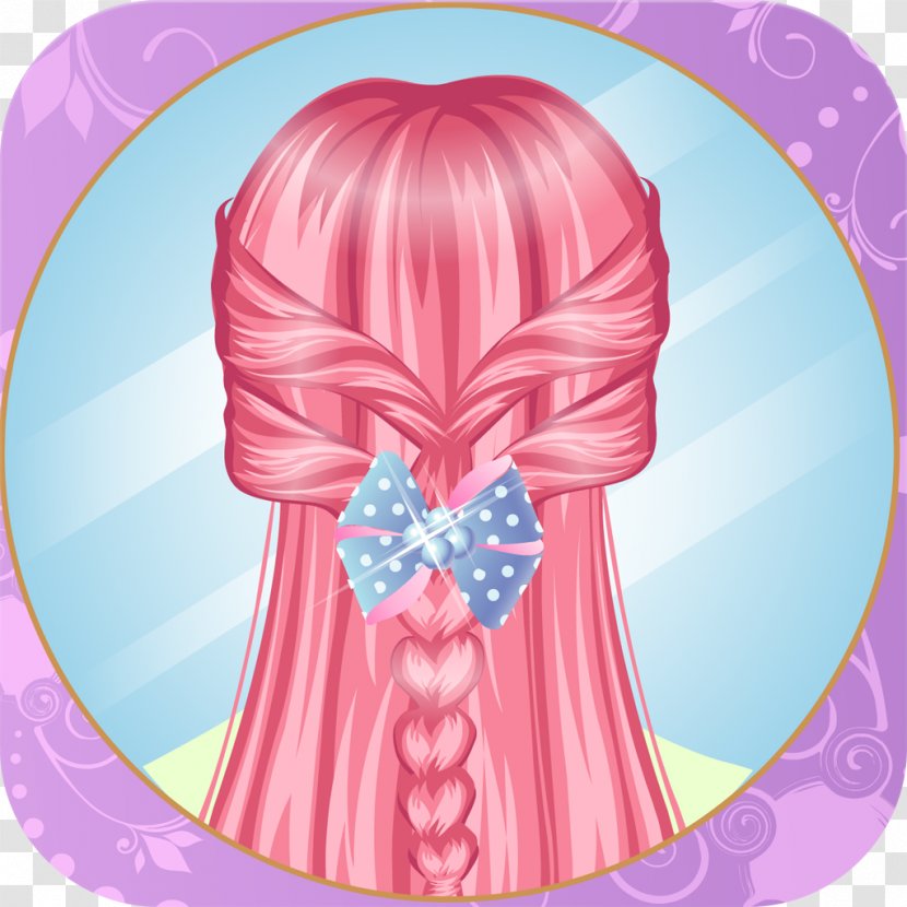 Hot Braid Hairdresser HD Hairdressing Games Dress Up For Girls - Cartoon - Android Transparent PNG