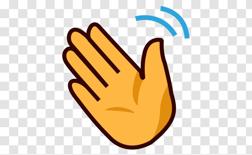 Hand-waving Wave Emoji Clip Art - Handwaving - Goodbye Transparent PNG