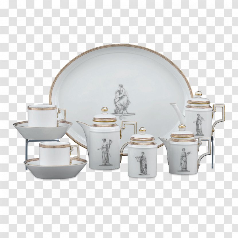 Royal Porcelain Factory, Berlin Tea Set 18th Century Rosenthal Service - Serveware - Plate Letinous Edodes Transparent PNG