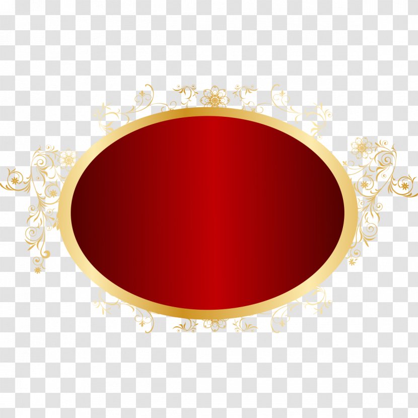 Circle Pattern - Red - Crimson Bronze Mirror Decoration Transparent PNG