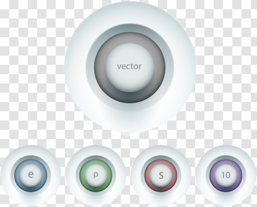 Button Flat Design Download - Vector Buttons Transparent PNG