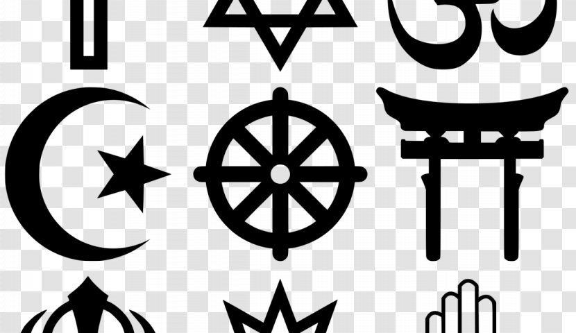 Religion Religious Symbol Symbols Of Islam Judaism - Monochrome Transparent PNG