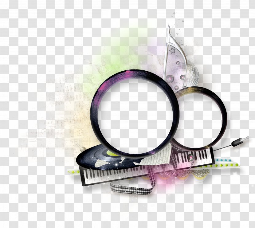 Piano Musical Keyboard Compact Disc - Heart - Keys Decorative Ring Transparent PNG