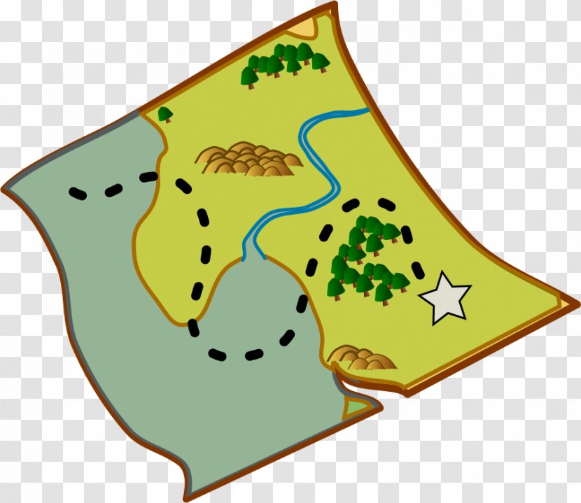 Tater Patch Players Treasure Map Buried - Tree Transparent PNG