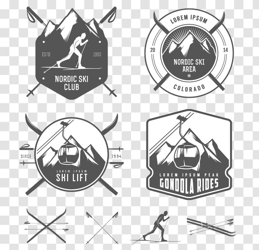 Alpine Skiing Logo - Visual Design Elements And Principles - Ski Transparent PNG