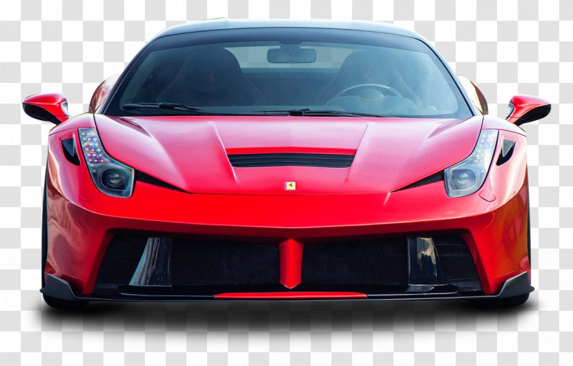 Sports Car Ferrari 458 - Performance - Red Italia Transparent PNG