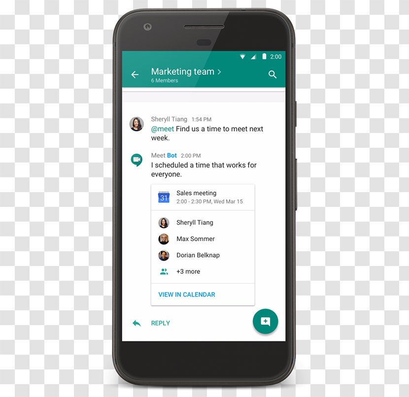 Google Hangouts Online Chat Duo Allo - Portable Communications Device Transparent PNG