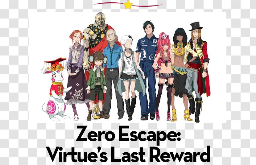Zero Escape: Virtue's Last Reward Nine Hours, Persons, Doors Time Dilemma Character Video Game - Frame - 999 Transparent PNG
