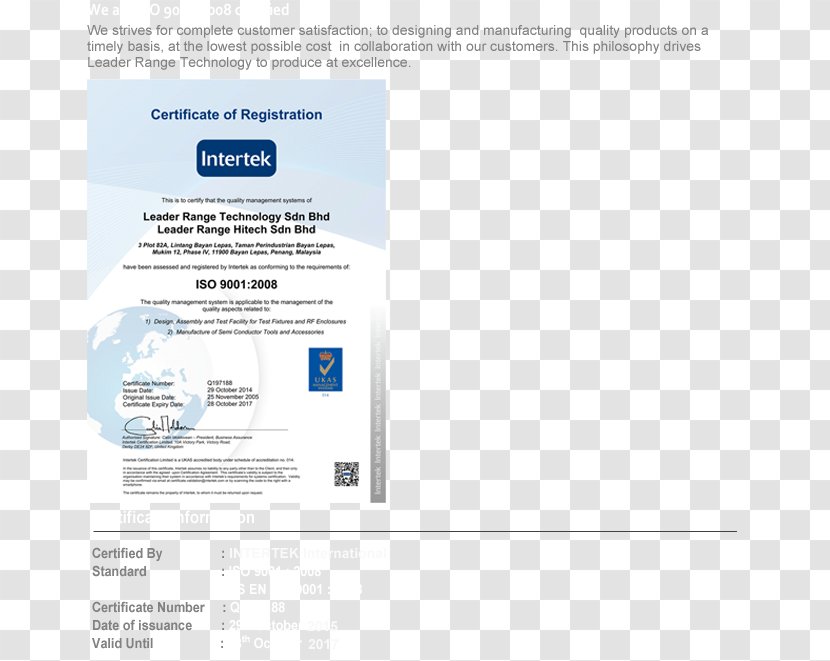 Business ISO 9000 Intertek Certification 14001 - Iso Transparent PNG