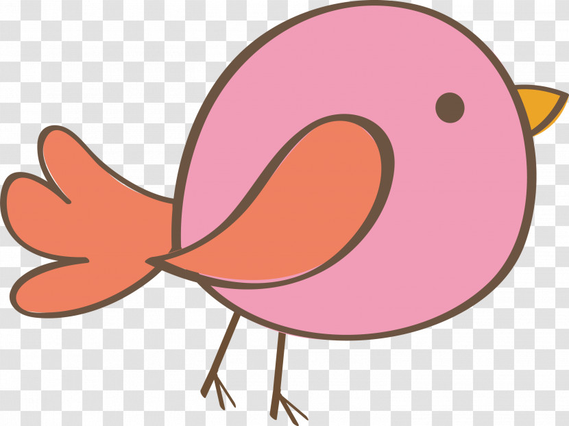 Cartoon Beak Pink M Tail Transparent PNG