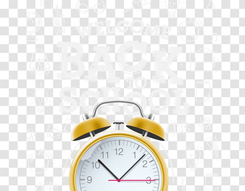 First Day Of School - Teacher - Alarm Clock Transparent PNG