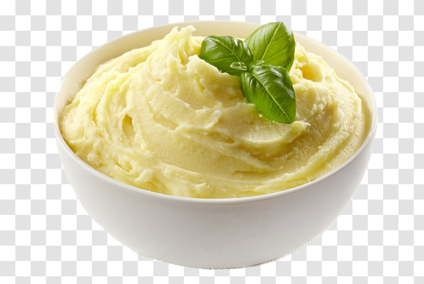 Mashed Potato Aligot Chicken As Food Baked - Cream Transparent PNG