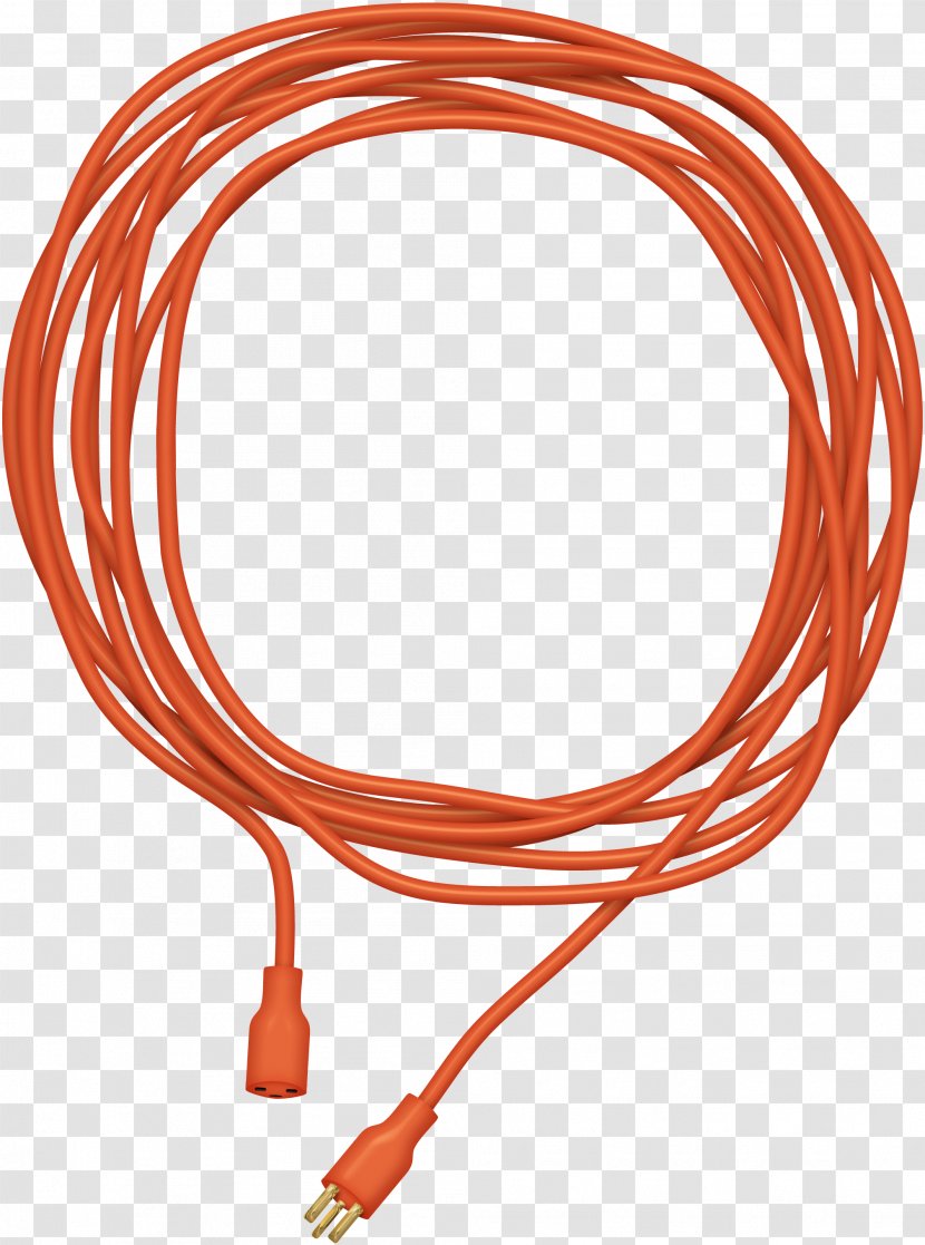 Extension Cord Electrical Cable Clip Art - Technology - Wound Into A Circular Red Wire Transparent PNG