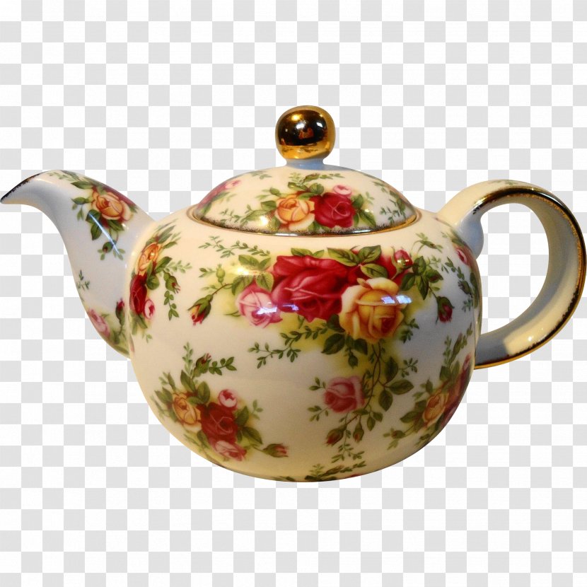 Teapot Porcelain Tableware Old Country Roses - Tea Transparent PNG