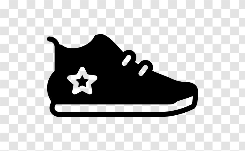 White Line Clip Art - Area - Sneakers Icon Transparent PNG