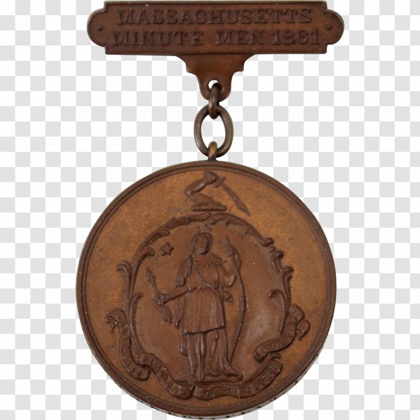 Medal Badge Massachusetts American Civil War Regiment - Metal - Classical Transparent PNG