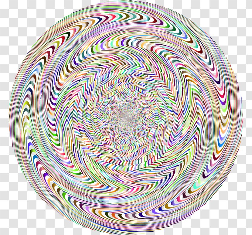 Spiral Cyclone Clip Art - Rainbow Background Transparent PNG