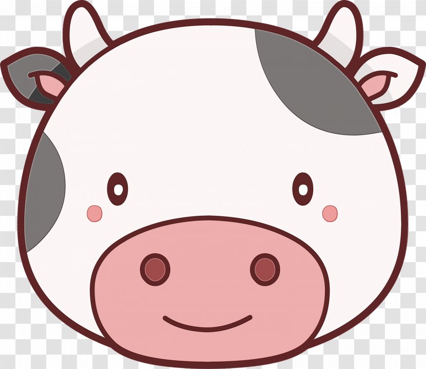 Pig Cartoon - Pink - Livestock Suidae Transparent PNG