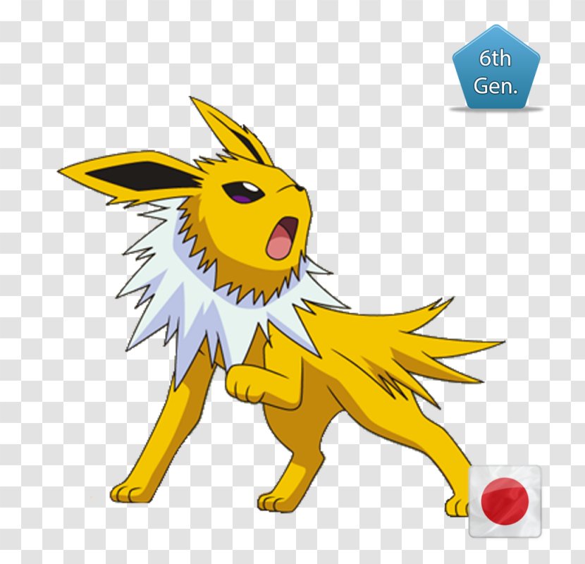 Eevee Pokémon Jolteon Desktop Wallpaper - Dog Like Mammal - Pokemon Irochi Transparent PNG