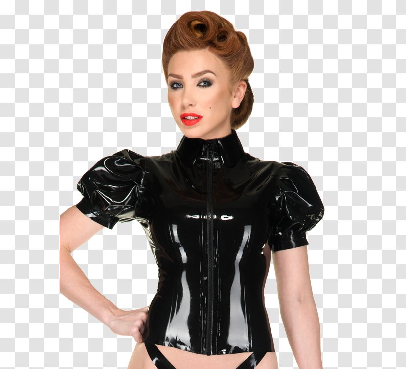 Latex Blouse Sleeve Corset Dress - Flower Transparent PNG