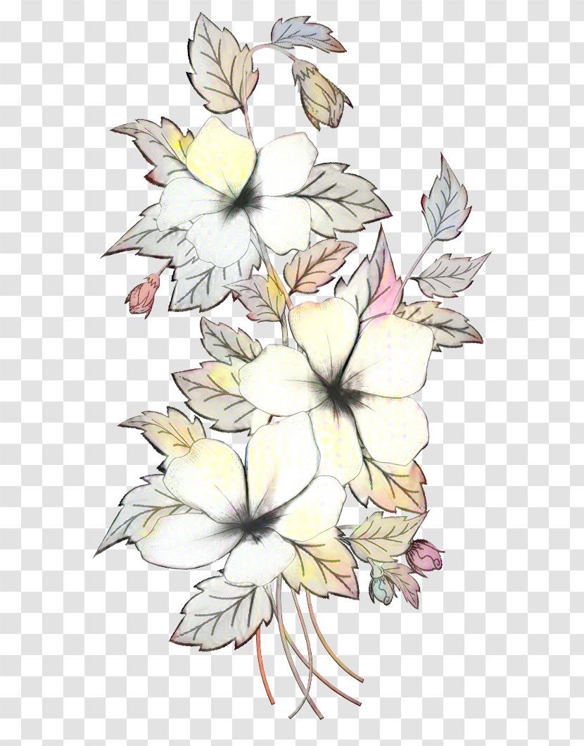 Floral Design Cut Flowers Illustration Plant Stem Leaf - Symmetry Transparent PNG