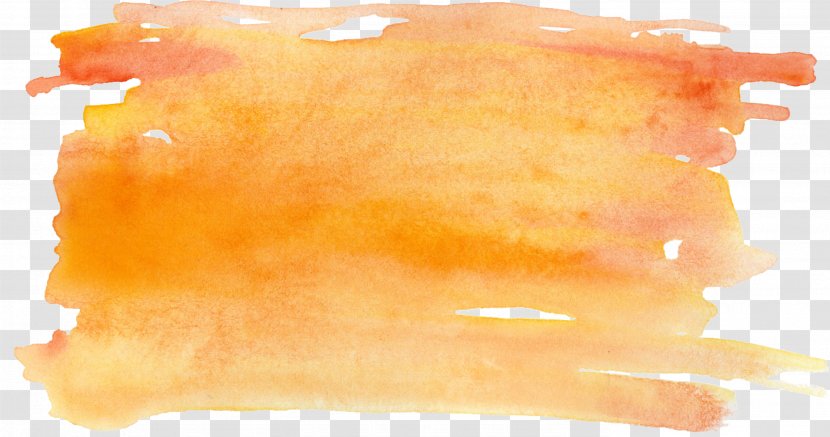 Watercolor Painting TPE:2636 Orange - Effect Transparent PNG