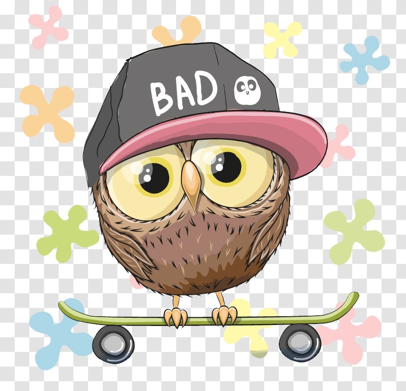 Owl Royalty-free Euclidean Vector Stock Photography - Royaltyfree - Skateboard Teenager Transparent PNG