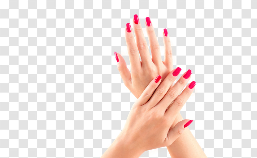 Nail Finger Manicure Hand Pink Transparent PNG
