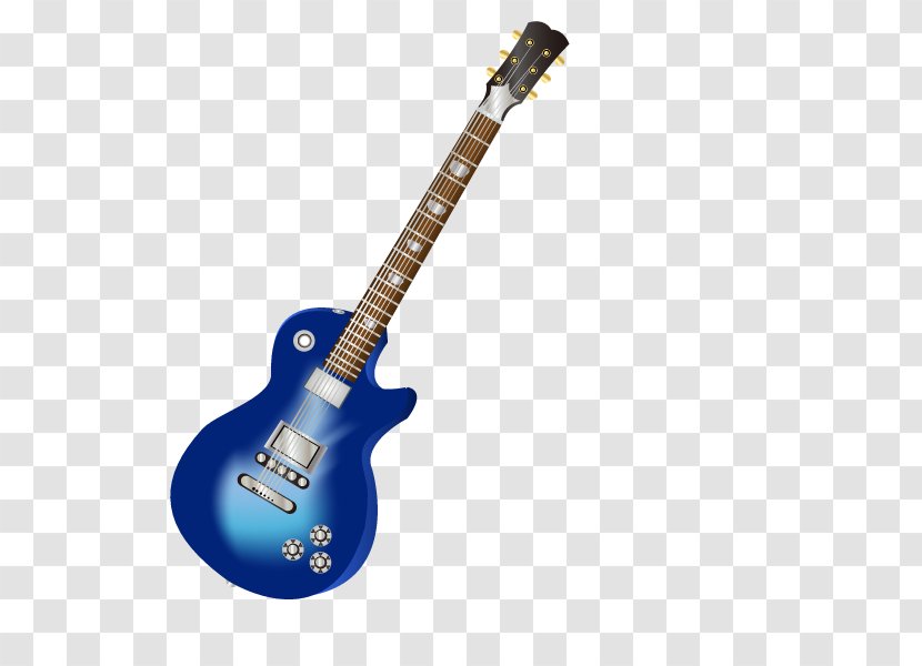Guitar Musical Instrument - Tree - Vector Blue Transparent PNG