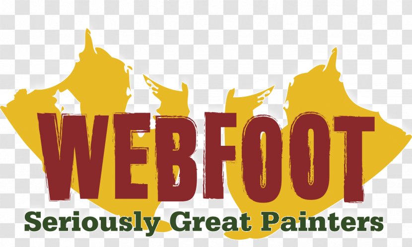 Webfoot Painting Co. Logo House Painter And Decorator - Text - Residental Transparent PNG