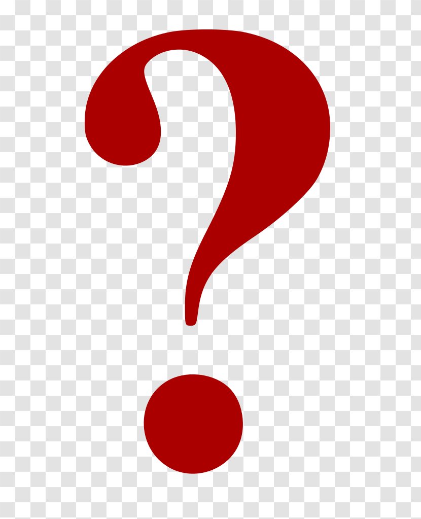 Brand Logo Red - Question Mark Transparent PNG