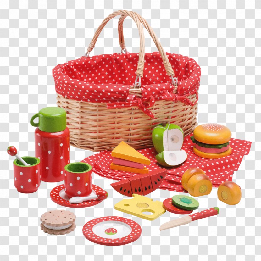 Picnic Basket Hamper Play - Toy Food Transparent PNG