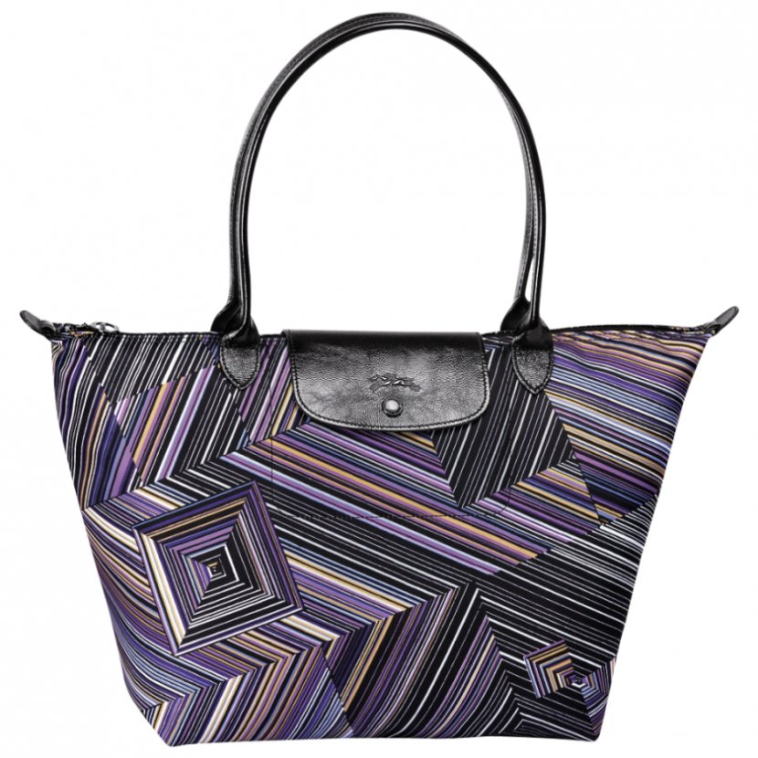 Handbag Longchamp Op Art Tote Bag - Black - Tot Transparent PNG