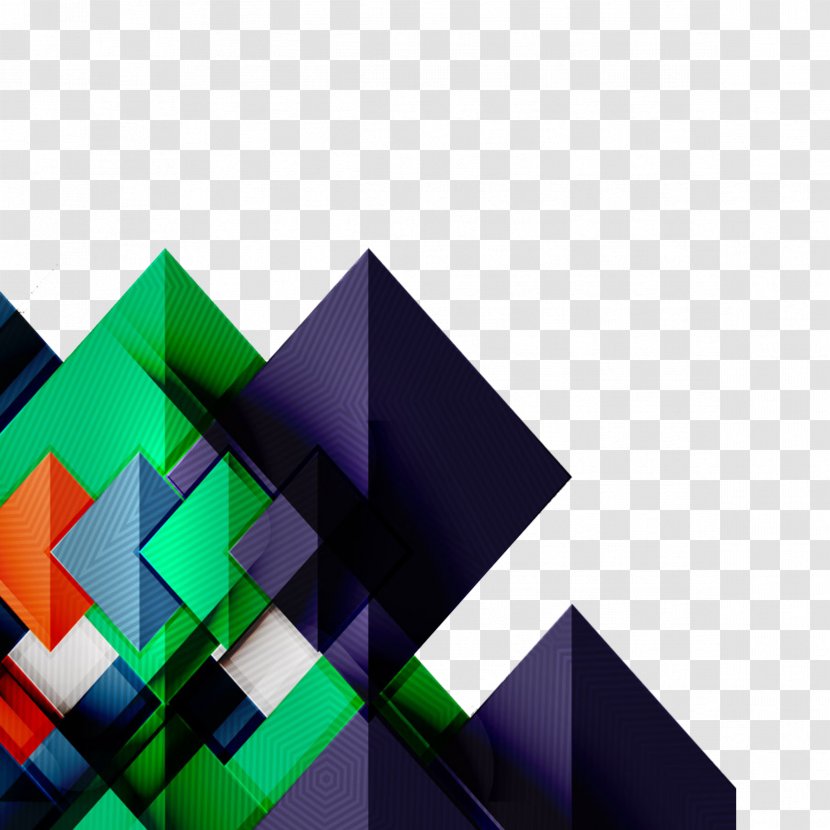 Business Geometric Shape Geometry Euclidean Vector - Square Decorative Design Transparent PNG