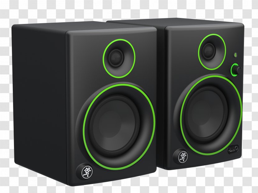 Mackie CR Series Studio Monitor Loudspeaker Powered Speakers - Subwoofer - Headphones Transparent PNG