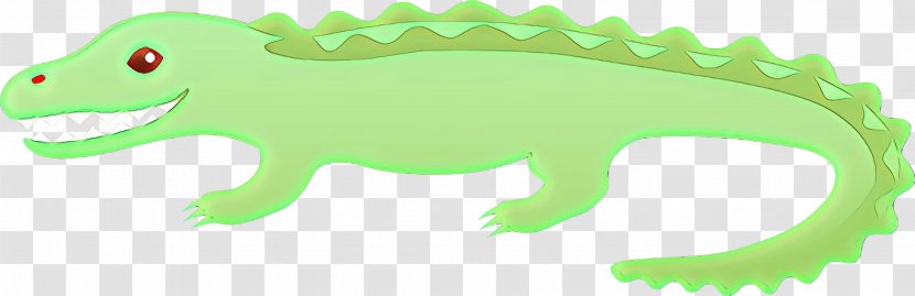 Green Animal Figure Alligator Clip Art Crocodilia - Sticker Crocodile Transparent PNG