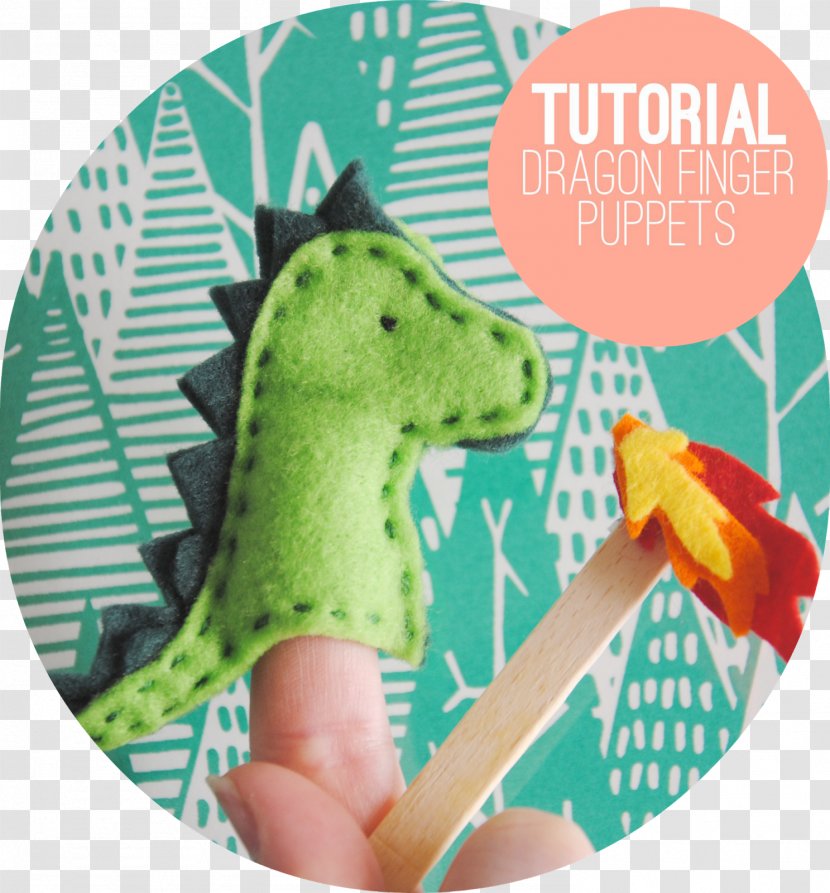 Finger Puppet Paper Felt Glove - Dragon Transparent PNG