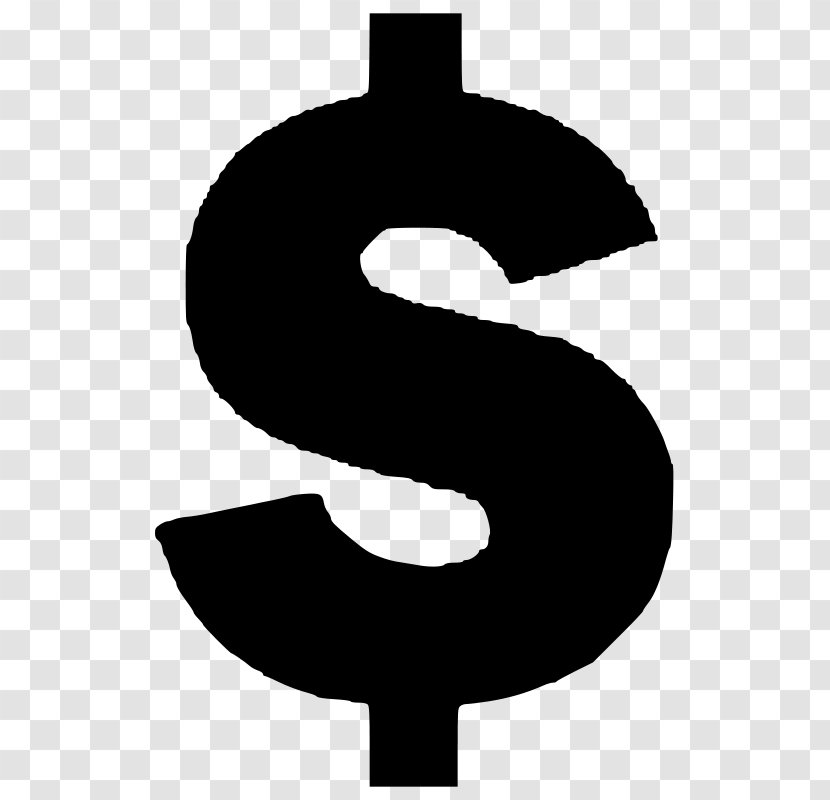Currency Symbol Dollar Sign Money Clip Art - Silhouette - Bank Transparent PNG