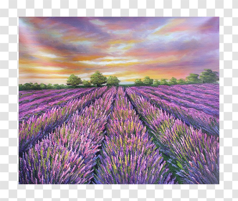 English Lavender Oil Painting Art - Price Transparent PNG