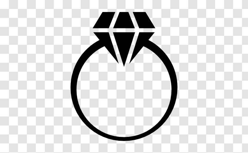 Clip Art Engagement Ring Diamond Wedding - Line Transparent PNG