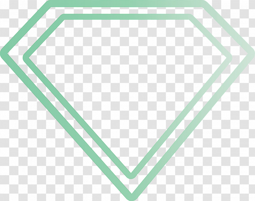 Angle Triangle Line Area Green Transparent PNG