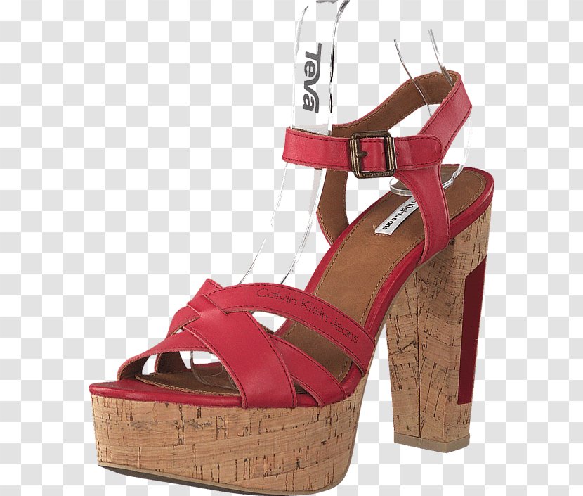High-heeled Shoe Sandal Absatz Red - Sneakers Transparent PNG