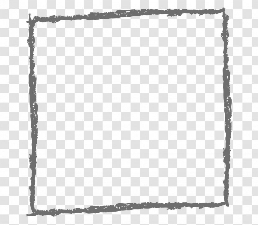 Black And White Pattern - Area - Chalk Brush Border Transparent PNG