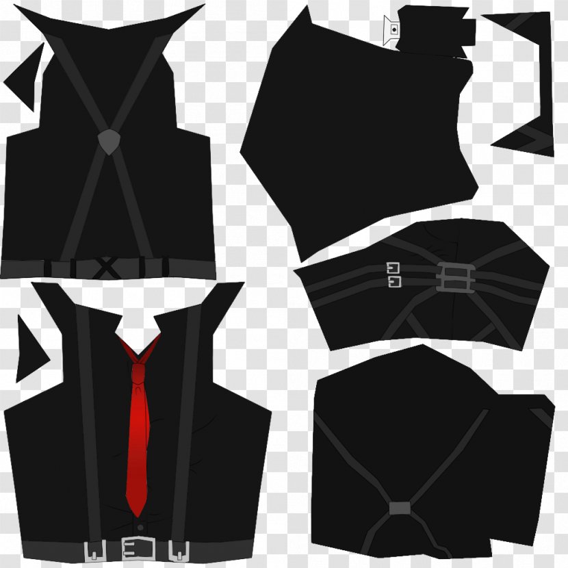 Costume Suit Gilets T-shirt Attack On Titan - Black Transparent PNG