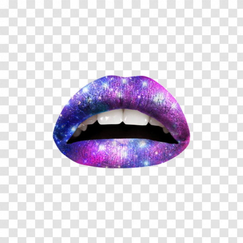 Violent Lips Galaxy Cosmetics Beauty - Abziehtattoo Transparent PNG