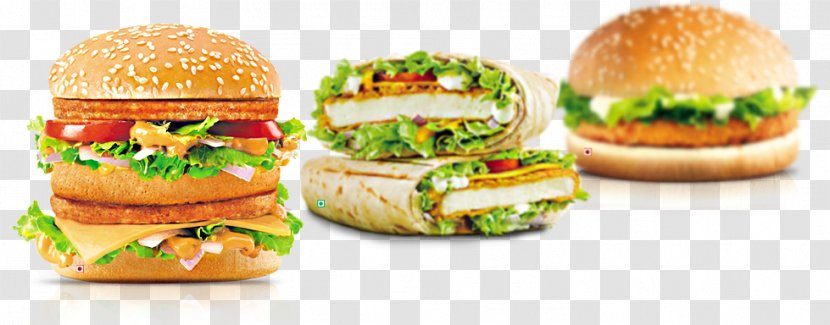 Cheeseburger McDonald's Big Mac Whopper Breakfast Sandwich Wrap - Junk Food - Bread Transparent PNG